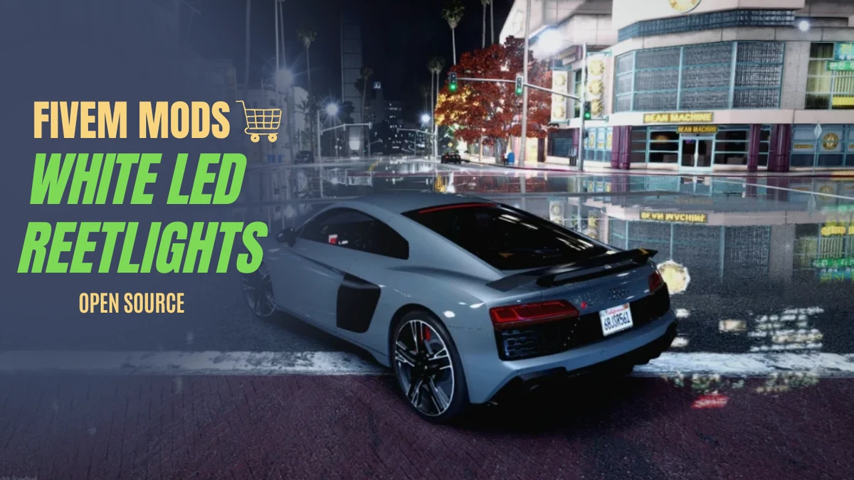 White LED Streetlights FiveM | Open Source